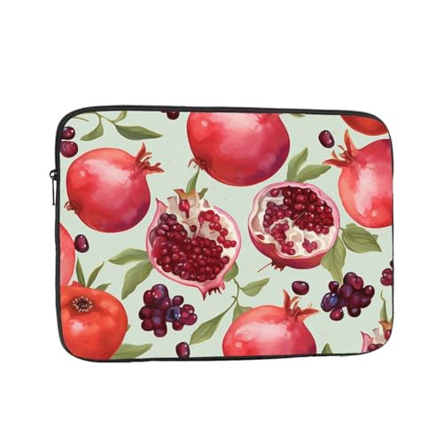 Granatapfel-Muster Laptop Hülle Laptop Sleeve Tasche Tragbare Laptop Tasche Stoßfest Schutz Computer Tasche 13 zoll von GFLFMXZW