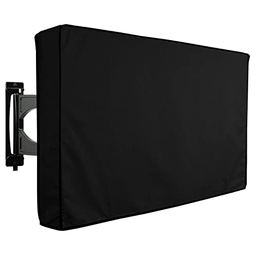 30-32-Zoll-TV-Abdeckung für den Außenbereich, schwarz, wasserdichtes Oxford-Stoff, Fernsehabdeckung für Flachbildfernseher im Freien, geeignet für den täglichen Gebrauch zu Hause oder beim Sport im Fr von GFRGFH