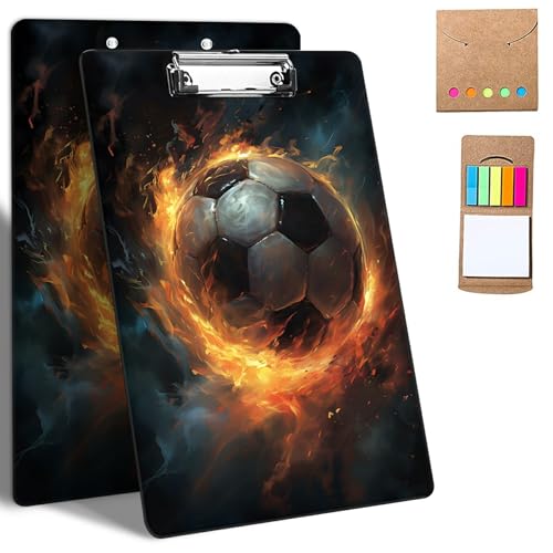 GFRGTFHYT Kunststoff-Klemmbretter, 9 x 12,5 cm Klemmbretter mit flachem Profil-Clip, niedliches Klemmbrett, A4, Briefgröße mit Notizen für Klassenzimmer, Büro, Studenten, Frauen, Kinder von GFRGTFHYT