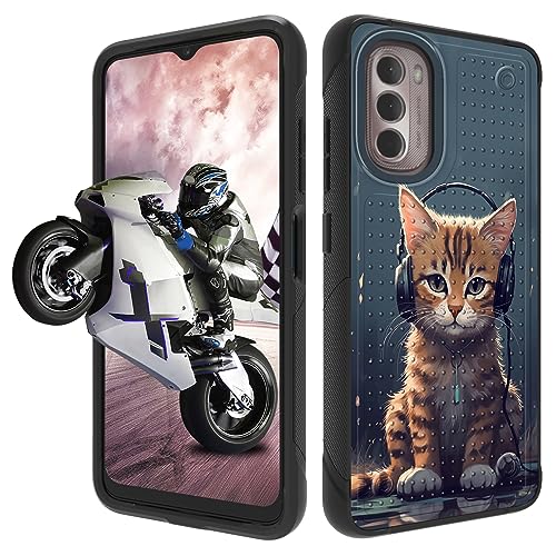 GFRGTFHYT Schutzhülle für Moto G Stylus 5G 2022, zweilagig, rutschfeste, strukturierte Rückseite, weiche TPU-Schutzhülle für Motorola G Stylus 5G 2022, Katze mit Kopfhörern GFRGTFHYT Schutzhülle für Moto G Stylus 5G 2022, zweilagig, rutschfeste, strukturierte Rückseite, weiche TPU-Schutzhülle für Motorola G Stylus 5G 2022, Katze mit Kopfhörern von GFRGTFHYT