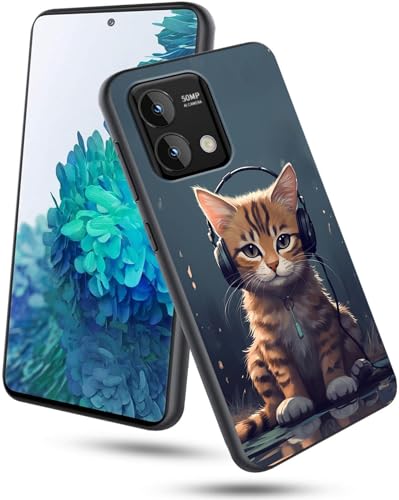 GFRGTFHYT Schutzhülle für Moto G Stylus 5G 2023, dünn, weich, TPU-Silikon, mit Katze, mit Kopfhörer-Design, stoßfeste Schutzhülle für Motorola G Stylus 5G 2023 GFRGTFHYT Schutzhülle für Moto G Stylus 5G 2023, dünn, weich, TPU-Silikon, mit Katze, mit Kopfhörer-Design, stoßfeste Schutzhülle für Motorola G Stylus 5G 2023 von GFRGTFHYT