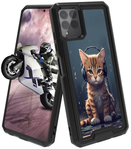 GFRGTFHYT Schutzhülle für T-Mobile Revvl 6X Pro 5G, Hybrid-Schutzhülle, zweilagig, harter PC und weiches Silikon, mit Katzen-Design mit Kopfhörern, strapazierfähig, stoßfest GFRGTFHYT Schutzhülle für T-Mobile Revvl 6X Pro 5G, Hybrid-Schutzhülle, zweilagig, harter PC und weiches Silikon, mit Katzen-Design mit Kopfhörern, strapazierfähig, stoßfest von GFRGTFHYT