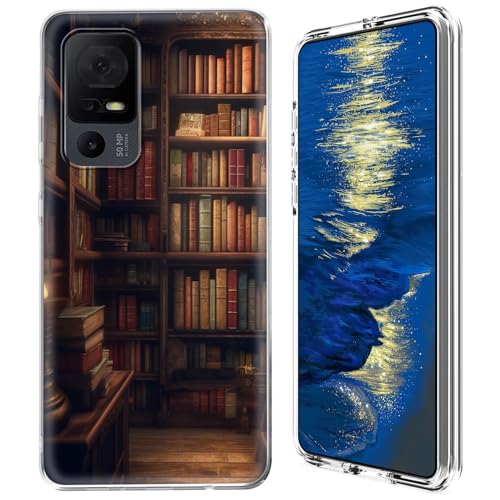 GFRGTFHYT Schutzhülle für TCL 40 XE 5G 2023 (16,7 cm / 6,5 Zoll), transparent, Hybrid-Hülle, transparent, weiches Silikon, TPU, harte PC-Schutzhülle für TCL 40XE 5G 2023 (16,7 cm von GFRGTFHYT