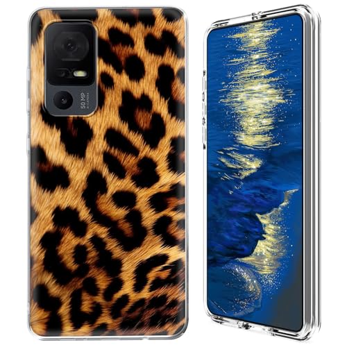 GFRGTFHYT Schutzhülle für TCL 40 XE 5G 2023 (16,7 cm / 6,6 Zoll), transparent, Hybrid-Hülle, transparent, weiches Silikon, TPU, harte Polycarbonat-Schutzhülle für TCL 40XE 5G 2023 (16,7 cm von GFRGTFHYT