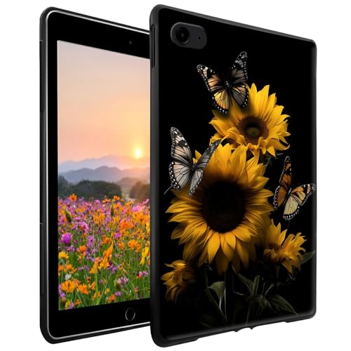 GFRGTFHYT Schutzhülle für iPad 5. / 6. Generation (9,7 Zoll, 2017/2018) / Air 2/1 & Pro 9,7 Zoll (24,6 cm), dünn, leicht, weiches TPU-Silikon, stoßfest, Schutzhülle für Rückseite von GFRGTFHYT