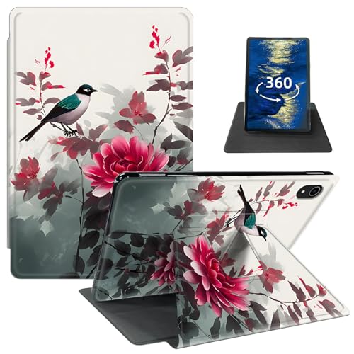 GFRGTFHYT Schutzhülle für iPad Air 13 Zoll (33 cm), M2 (2024) mit 360 Grad drehbarem Drehgelenk, schlankes PU-Leder, verstellbarer Ständer, Smart-Cover mit automatischer Wake/Sleep-Funktion für iPad von GFRGTFHYT