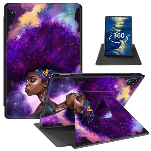 GFRGTFHYT Schutzhülle für iPad Air 13 Zoll (33 cm), M2 (2024) mit 360 Grad drehbarem Drehgelenk, schmal, PU-Leder, stoßfest, schützend, verstellbarer Ständer, Smart Cover mit automatischer Wake von GFRGTFHYT