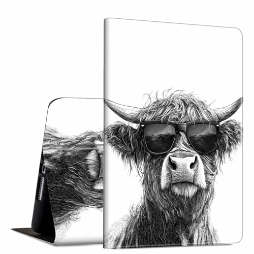 GFRGTFHYT Schutzhülle für iPad Air 13 Zoll M2 2024, PU-Leder, schmal, leicht, Folio, Ständer, Multi-Winkel-Ständer, Smart-Shell, Hülle mit automatischer Wake-/Sleep-Funktion, Hochlandkuh, Schwarz GFRGTFHYT Schutzhülle für iPad Air 13 Zoll M2 2024, PU-Leder, schmal, leicht, Folio, Ständer, Multi-Winkel-Ständer, Smart-Shell, Hülle mit automatischer Wake-/Sleep-Funktion, Hochlandkuh, Schwarz von GFRGTFHYT