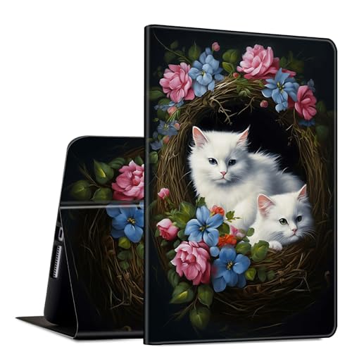GFRGTFHYT Schutzhülle für iPad Air 27,9 cm (11 Zoll), M2 (2024) / Air 6. / 5. / 4. Generation (2024 / 2022 / 2020), PU-Leder, schlank, leicht, Multi-Winkel-Ständer, Smart-Shell, mit automatischer Wake von GFRGTFHYT