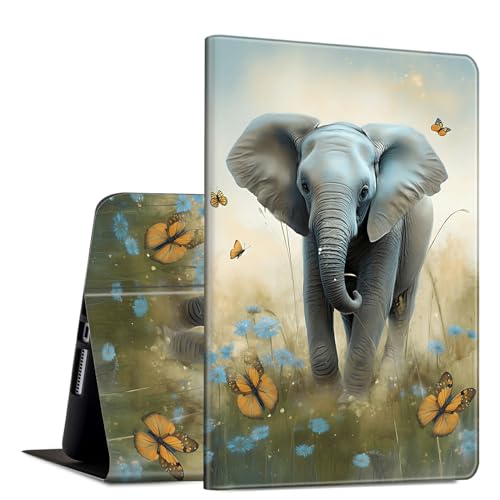 GFRGTFHYT Schutzhülle für iPad Air 27,9 cm (11 Zoll), M2 (2024) / Air 6. / 5. / 4. Generation (2024 / 2022 / 2020), PU-Leder, schlank, leicht, Multi-Winkel-Ständer, Smart Shell mit automatischer Wake von GFRGTFHYT