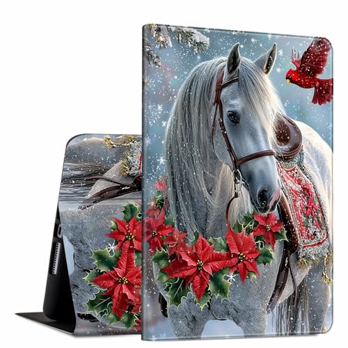 GFRGTFHYT Schutzhülle für iPad Pro 27,9 cm (11 Zoll), 2024 5. Generation (M4), Pferdevogel-Design, weiches TPU, stoßfest, PU-Leder, schmal, Smart-Folio-Hülle, verstellbarer Ständer, automatischer von GFRGTFHYT