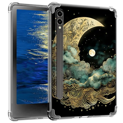 GFRGTFHYT Transparente Schutzhülle für Samsung Galaxy Tab S9 FE+ / S9 FE Plus, 32,4 cm (12,4 Zoll), dünn, leicht, weiches TPU, transparent, Silikon, Rückseite, stoßfest, für Galaxy Tab S9 FE+ Plus von GFRGTFHYT