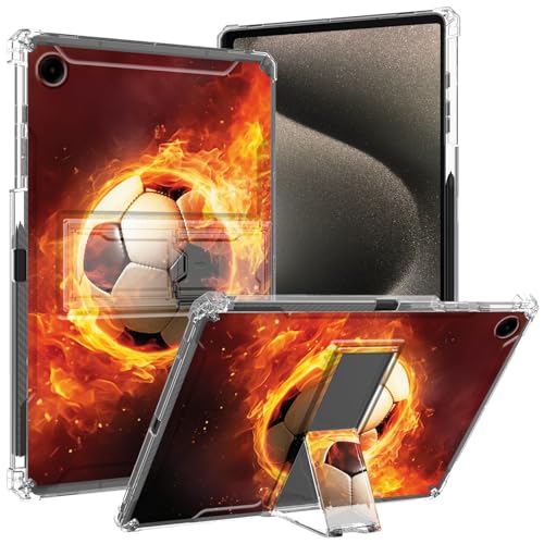 GFRGTFHYT Transparente Schutzhülle für iPad 9. / 8. / 7. Generation (2021/2020/2019) für iPad 10,2 Zoll (25,9 cm), mit Stifthalter und Ständer, transparent, dünn, weich, TPU, stoßfest, für iPad 25,9 von GFRGTFHYT