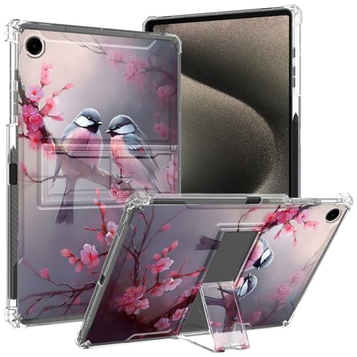 GFRGTFHYT Transparente Schutzhülle für iPad 9. / 8. / 7. Generation (2021/2020/2019) für iPad 10,2 Zoll (25,9 cm), mit Stifthalter und Ständer, transparent, dünn, weiche TPU-Hülle für iPad 10,2 Zoll von GFRGTFHYT