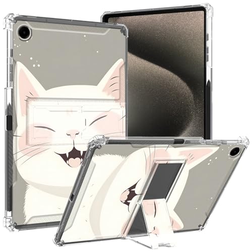 GFRGTFHYT Transparente Schutzhülle für iPad 9. / 8. / 7. Generation (2021/2020/2019) für iPad 10,2 Zoll (25,9 cm), mit Stifthalter und Ständer, transparent, schlank, weich, TPU, stoßfest, niedliche von GFRGTFHYT