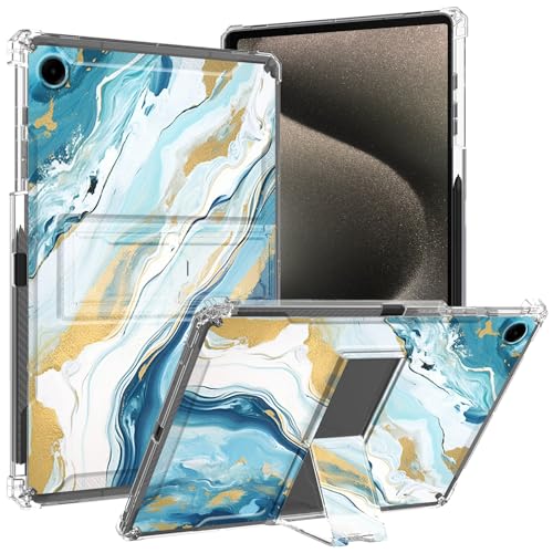 GFRGTFHYT Transparente Schutzhülle für iPad 9. / 8. / 7. Generation (2021/2020/2019) für iPad 10,2 Zoll (25,9 cm), mit Stifthalter und Ständer, transparent, schlank, weiche TPU-Hülle für iPad 10,2 von GFRGTFHYT