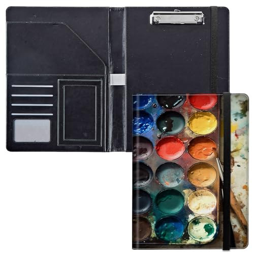 Klemmbrett für Padfolio, für Damen und Herren, PU-Leder-Klemmbretter mit Aufbewahrungsabdeckung für Rechtsblockhalter, Briefgröße, A4, Schreibblock für Büro, Notizblock, Klemmbretter, Kunstmalkästen Klemmbrett für Padfolio, für Damen und Herren, PU-Leder-Klemmbretter mit Aufbewahrungsabdeckung für Rechtsblockhalter, Briefgröße, A4, Schreibblock für Büro, Notizblock, Klemmbretter, Kunstmalkästen von GFRGTFHYT
