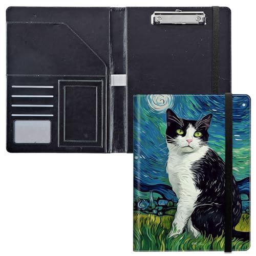 Klemmbrett für Padfolio, für Damen und Herren, PU-Leder-Klemmbretter mit Aufbewahrungsabdeckung für Rechtsblockhalter, Briefgröße, A4, Schreibblock für Büro, Notizblock, Klemmbretter, Aquarell-Katzen Klemmbrett für Padfolio, für Damen und Herren, PU-Leder-Klemmbretter mit Aufbewahrungsabdeckung für Rechtsblockhalter, Briefgröße, A4, Schreibblock für Büro, Notizblock, Klemmbretter, Aquarell-Katzen von GFRGTFHYT