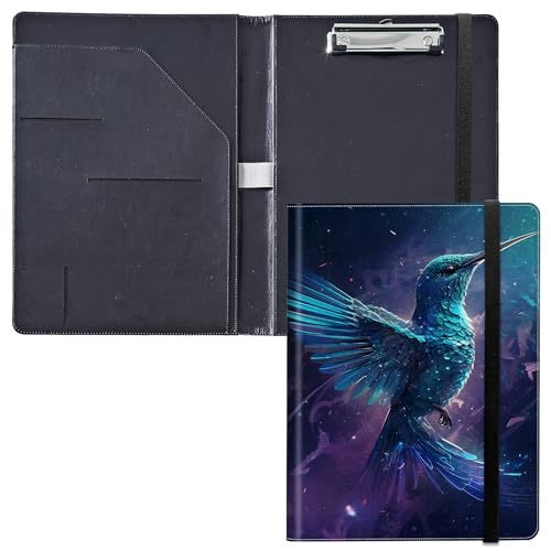 Klemmbrett für Padfolio, mit Visitenkartenhalter, Aufbewahrung, Klemmbrett mit Abdeckung für Rechtsblockhalter, Briefgröße, A4, Schreibblock für Schule, Büro, Konferenz, Klemmbretter, Kolibri-Kunst Klemmbrett für Padfolio, mit Visitenkartenhalter, Aufbewahrung, Klemmbrett mit Abdeckung für Rechtsblockhalter, Briefgröße, A4, Schreibblock für Schule, Büro, Konferenz, Klemmbretter, Kolibri-Kunst von GFRGTFHYT