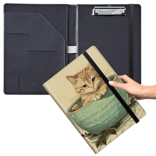 Klemmbrett für Padfolio, mit Visitenkartenhalter, Aufbewahrung, Klemmbrett mit Abdeckung für Rechtsblockhalter, Briefgröße, A4, Schreibblock für Schule, Büro, Konferenz-Klemmbretter, niedliche kleine Klemmbrett für Padfolio, mit Visitenkartenhalter, Aufbewahrung, Klemmbrett mit Abdeckung für Rechtsblockhalter, Briefgröße, A4, Schreibblock für Schule, Büro, Konferenz-Klemmbretter, niedliche kleine von GFRGTFHYT