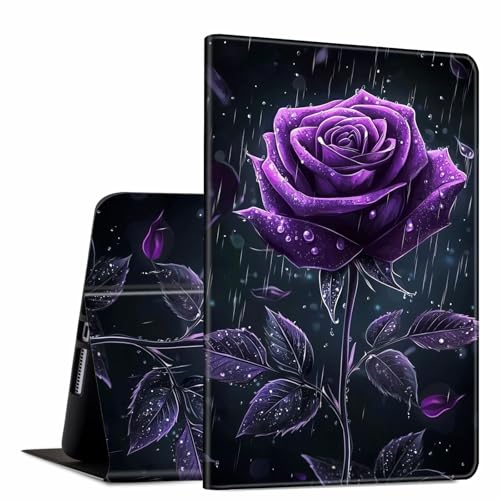 Schutzhülle für Amazon Kindle Fire HD 8 & 8 Plus Tablet (12. / 10. Generation, Version 2024/2022/2020), 20,3 cm (8 Zoll), schlankes PU-Leder, verstellbare Multi-Winkel-Smart-Shell-Hülle mit von GFRGTFHYT