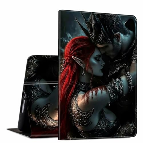 Schutzhülle für Amazon Kindle Fire HD 8 & 8 Plus Tablet (12. / 10. Generation, Version 2024/2022/2020), 20,3 cm (8 Zoll), schlankes PU-Leder, verstellbare Multi-Winkel-Smart-Shell-Hülle mit von GFRGTFHYT