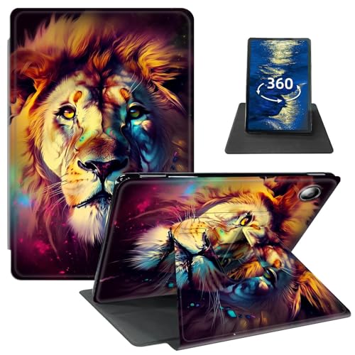 Schutzhülle für Kindle Fire 7 Tablet (7 Zoll, 9. / 7. / 5. Generation, Version 2019/2017/2015), PU-Leder, um 360 Grad drehbar, drehbarer Ständer, Smart-Cover mit automatischer Wake/Sleep-Funktion für von GFRGTFHYT