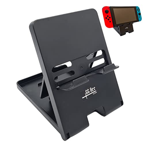 Nintendo Switch/OLED-kompatibler Bildschirmständer - 4 Neigungswinkel möglich - PlayStand ideal für Multiplayer-Spiele und unterwegs - Möglichkeit, das Ladekabel während des Spielens durchzuziehen von GG Acc by GoGik