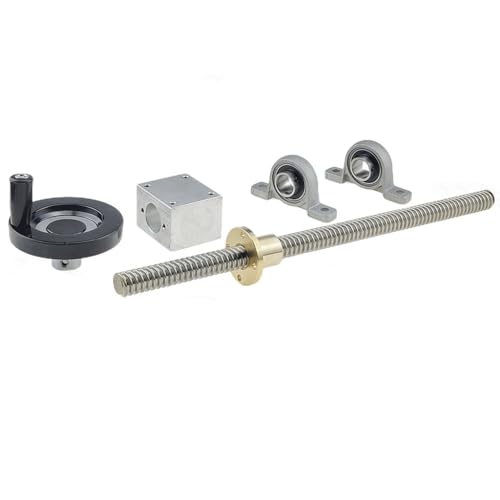 Leitspindel for Drucker, T16-Leitspindel mit Handrad for 3D-Drucker, Durchmesser 16 mm, vertikal/horizontal, Trapezgewindespindel aus Edelstahl 304, 1 Satz (Farbe: KP, Größe: T16 * 900 mm)(Kp,T16*900M Leitspindel for Drucker, T16-Leitspindel mit Handrad for 3D-Drucker, Durchmesser 16 mm, vertikal/horizontal, Trapezgewindespindel aus Edelstahl 304, 1 Satz (Farbe: KP, Größe: T16 * 900 mm)(Kp,T16*900M von GGFFJ
