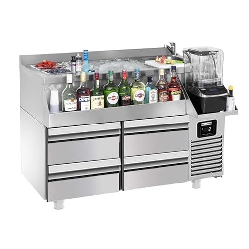GGM Gastro | BGKF150#2#SBBGKF12 | Bar- & Getränkekühltisch - 1200x600mm - 150 Liter - mit 2 Schubladen 1/2 & Ablagen GGM Gastro | BGKF150#2#SBBGKF12 | Bar- & Getränkekühltisch - 1200x600mm - 150 Liter - mit 2 Schubladen 1/2 & Ablagen von GGM Gastro