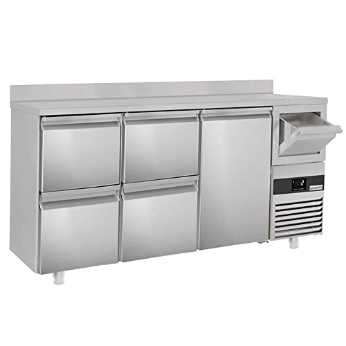 GGM Gastro | BGKF216DN#2#SBGKF12 | Bar- & Getränkekühltisch PREMIUM - 2130x600mm - 1 Tür, 4 Schubladen, Aufkantung & Ausklopfer für Kaffee GGM Gastro | BGKF216DN#2#SBGKF12 | Bar- & Getränkekühltisch PREMIUM - 2130x600mm - 1 Tür, 4 Schubladen, Aufkantung & Ausklopfer für Kaffee von GGM Gastro