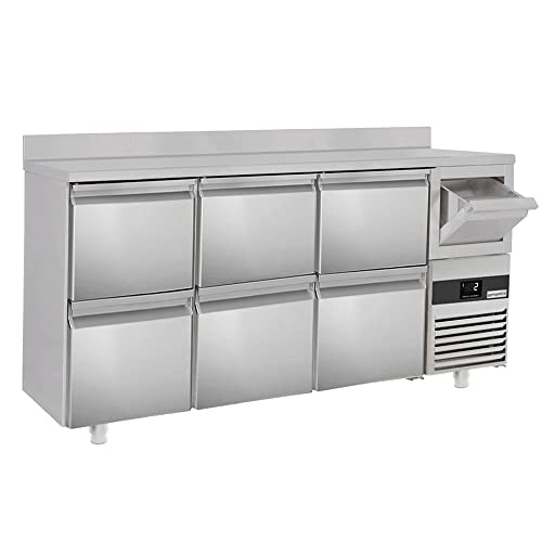 GGM Gastro | BGKF216DN#3#SBGKF12 | Bar- & Getränkekühltisch Premium - 2130x600mm - mit 6 Schubladen 1/2, Aufkantung & Ausklopfer für Kaffee GGM Gastro | BGKF216DN#3#SBGKF12 | Bar- & Getränkekühltisch Premium - 2130x600mm - mit 6 Schubladen 1/2, Aufkantung & Ausklopfer für Kaffee von GGM Gastro