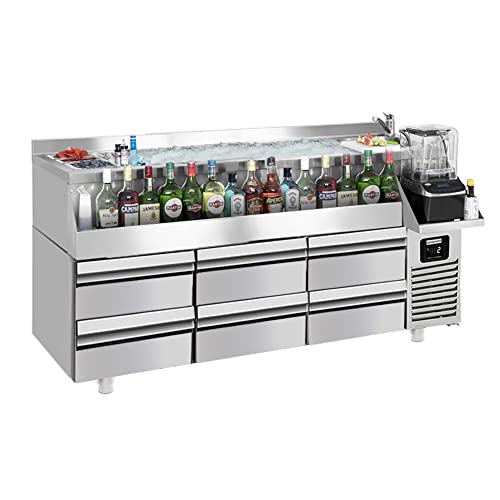 GGM Gastro | BGKF235#3#SBBGKF12 | Bar- & Getränkekühltisch - 1600x600mm - 235 Liter - mit 6 Schubladen & Ablagen GGM Gastro | BGKF235#3#SBBGKF12 | Bar- & Getränkekühltisch - 1600x600mm - 235 Liter - mit 6 Schubladen & Ablagen von GGM Gastro