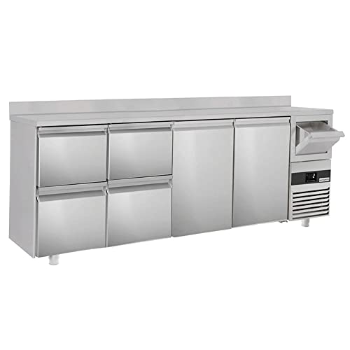 GGM Gastro | BGKF266DN#2#SBGKF12 | Bar- & Getränkekühltisch PREMIUM - 2690x600mm - 2 Türen, 4 Schubladen, Aufkantung & Ausklopfer für Kaffee GGM Gastro | BGKF266DN#2#SBGKF12 | Bar- & Getränkekühltisch PREMIUM - 2690x600mm - 2 Türen, 4 Schubladen, Aufkantung & Ausklopfer für Kaffee von GGM Gastro