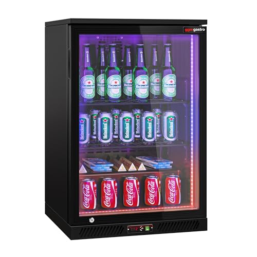 GGM Gastro | BKTLG1S | Barkühlschrank - 600mm - 130 Liter - mit 1 Glasflügeltür - Außen & Innen Schwarz GGM Gastro | BKTLG1S | Barkühlschrank - 600mm - 130 Liter - mit 1 Glasflügeltür - Außen & Innen Schwarz von GGM Gastro