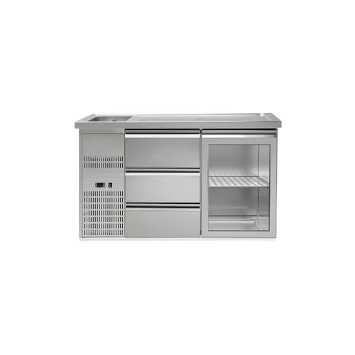 GGM Gastro | BLA157#GTA#SBA1313 | Biertheke Premium PLUS - 1550x700mm - 1 Glastür & 3 Schubladen GGM Gastro | BLA157#GTA#SBA1313 | Biertheke Premium PLUS - 1550x700mm - 1 Glastür & 3 Schubladen von GGM Gastro