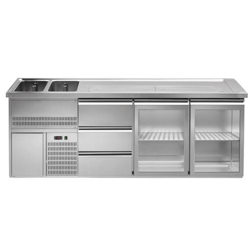 GGM Gastro | BLA257#2#GTA#SBA1313 | Biertheke Premium PLUS - 2500x700mm - 2 Glastüren & 3 Schubladen GGM Gastro | BLA257#2#GTA#SBA1313 | Biertheke Premium PLUS - 2500x700mm - 2 Glastüren & 3 Schubladen von GGM Gastro