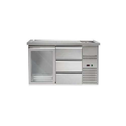 GGM Gastro | BRA157#GTA#SBA1313 | Biertheke Premium PLUS - 1550x700mm - 1 Glastür & 3 Schubladen GGM Gastro | BRA157#GTA#SBA1313 | Biertheke Premium PLUS - 1550x700mm - 1 Glastür & 3 Schubladen von GGM Gastro