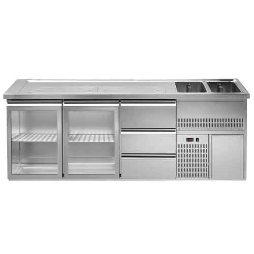 GGM Gastro | BRA257#2#GTA#SBA1313 | Biertheke Premium PLUS - 2500x700mm - 2 Glastüren & 3 Schubladen GGM Gastro | BRA257#2#GTA#SBA1313 | Biertheke Premium PLUS - 2500x700mm - 2 Glastüren & 3 Schubladen von GGM Gastro