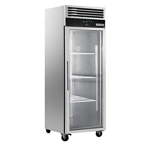 GGM Gastro | KS600GND | Kühlschrank Edelstahl ECO - 600 Liter - mit 1 Glastür von GGM Gastro