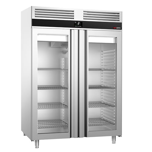 GGM Gastro | KSF1400GT2-EF | Kühlschrank Edelstahl PREMIUM - GN 2/1-1400 Liter - mit 2 Glastüren GGM Gastro | KSF1400GT2-EF | Kühlschrank Edelstahl PREMIUM - GN 2/1-1400 Liter - mit 2 Glastüren von GGM Gastro