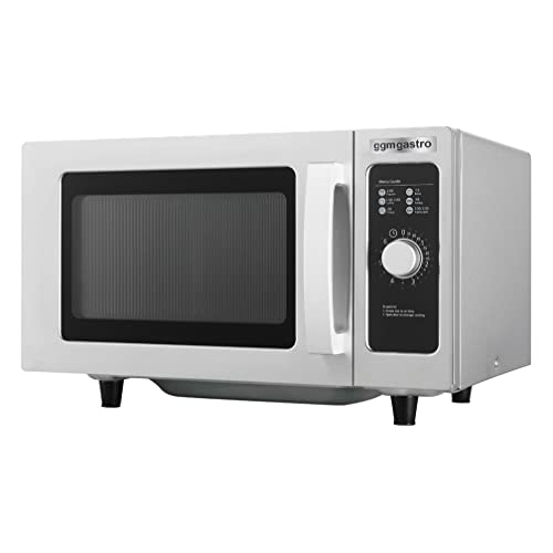 GGM Gastro Mikrowelle - 25 Liter - 1 kW - Manuell - Timerfunktion - Innenbeleuchtung - Niedriger Stromverbrauch - Langlebiges Gerät - Edelstahlgehäuse innen und außen - Silber - MWM2510 GGM Gastro Mikrowelle - 25 Liter - 1 kW - Manuell - Timerfunktion - Innenbeleuchtung - Niedriger Stromverbrauch - Langlebiges Gerät - Edelstahlgehäuse innen und außen - Silber - MWM2510 von GGM Gastro