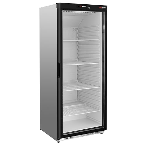 GGM Gastro | KSS600HGN | Kühlschrank Edelstahl PREMIUM - 600 Liter - mit 1 Glastür von GGM Gastro