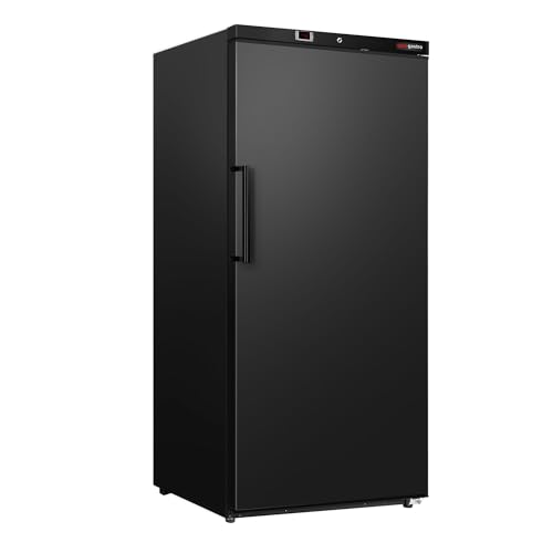 GGM Gastro | TKSBL600 | Lagertiefkühlschrank ECO - 600 Liter - mit 1 Tür - Innenseite der Tür aus Kunststoff - Schwarz von GGM Gastro