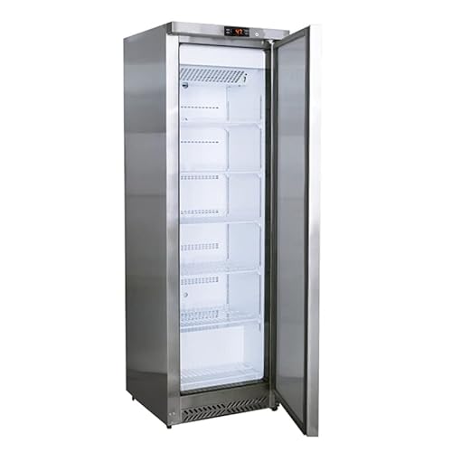 GGM Mastro Eco - 400 Liter - 1 Türen - 220 W - Energie - speicherner kommerzieller Kühlschrank - Edelstahl - Digital Thermostat - geschlossene Tür - System ohne Frost - KSS400N von GGM Gastro