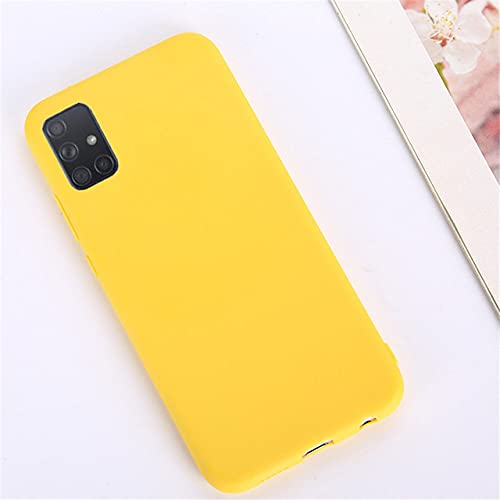 Candy Solid Color Silikonhülle für Samsung Galaxy A51 A71 A81 A91 A01 A11 A21 A70E A41 A31 A21S M51 M31 5G A30 A50 A70 Hülle,gelb,M51 Candy Solid Color Silikonhülle für Samsung Galaxy A51 A71 A81 A91 A01 A11 A21 A70E A41 A31 A21S M51 M31 5G A30 A50 A70 Hülle,gelb,M51 von GGOIl