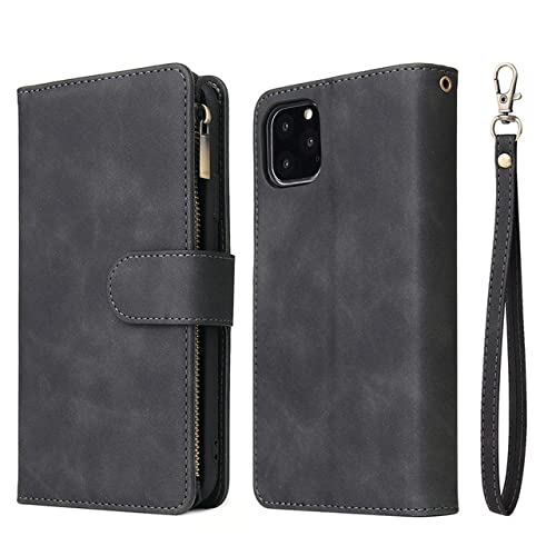 GGOIl Multi Card Slots Hülle für iPhone 13 12 11 Pro Max Wallet Case Reißverschluss Flip Lederhülle für iPhone 6 6S 7 8 Plus X XS Max XR,Schwarz,Für iPhone 12 Pro GGOIl Multi Card Slots Hülle für iPhone 13 12 11 Pro Max Wallet Case Reißverschluss Flip Lederhülle für iPhone 6 6S 7 8 Plus X XS Max XR,Schwarz,Für iPhone 12 Pro von GGOIl