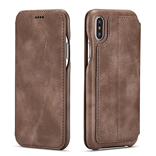 GGOIl Premium Wallet Handyhülle für iPhone SE2 Xr X Xs Kartenhalter Flip Lederhülle für iPhone 11 12 Pro Max 7 8 6S 6 Plus 12 Mini,Kaffee,Für iPhone XR GGOIl Premium Wallet Handyhülle für iPhone SE2 Xr X Xs Kartenhalter Flip Lederhülle für iPhone 11 12 Pro Max 7 8 6S 6 Plus 12 Mini,Kaffee,Für iPhone XR von GGOIl