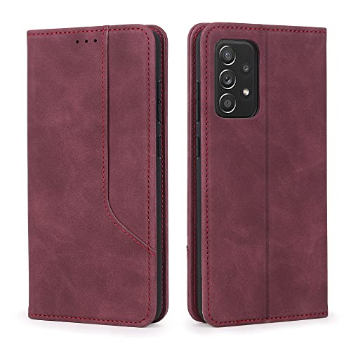 Handyhülle Für Samsung Galaxy A72 4G 5G A725 6.5 A 72 On Flip Cover Tasche Case Book Style Leder Brieftasche Magnetkartenhalter,rot,Für Galaxy A72 4G Handyhülle Für Samsung Galaxy A72 4G 5G A725 6.5 A 72 On Flip Cover Tasche Case Book Style Leder Brieftasche Magnetkartenhalter,rot,Für Galaxy A72 4G von GGOIl