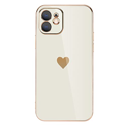 Objektivschutz-Telefonhülle mit Fester Beschichtung für iPhone 12 11 Pro Max X XR XS Max 7 8 6 6s Plus SE 3 2022 13 Pro Max Soft Cover Case, Weiß, für iPhone 13 Pro Objektivschutz-Telefonhülle mit Fester Beschichtung für iPhone 12 11 Pro Max X XR XS Max 7 8 6 6s Plus SE 3 2022 13 Pro Max Soft Cover Case, Weiß, für iPhone 13 Pro von CLLDY